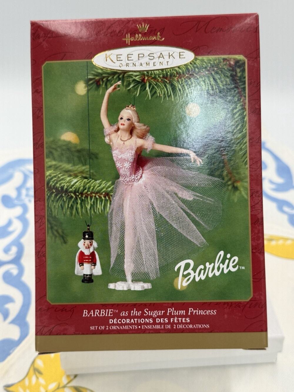 barbie sugar plum fairy nutcracker ornament 2001 hallmark